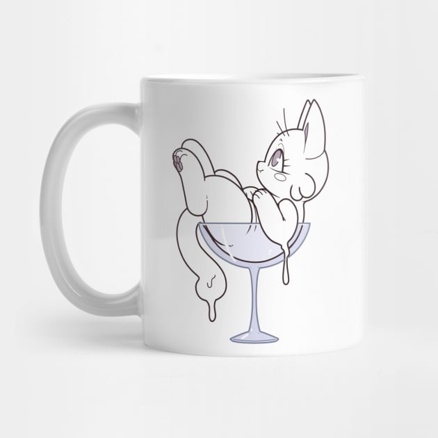 Lotion Cat in a cup by kekitopu